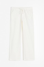 Linen-blend Straight Pants